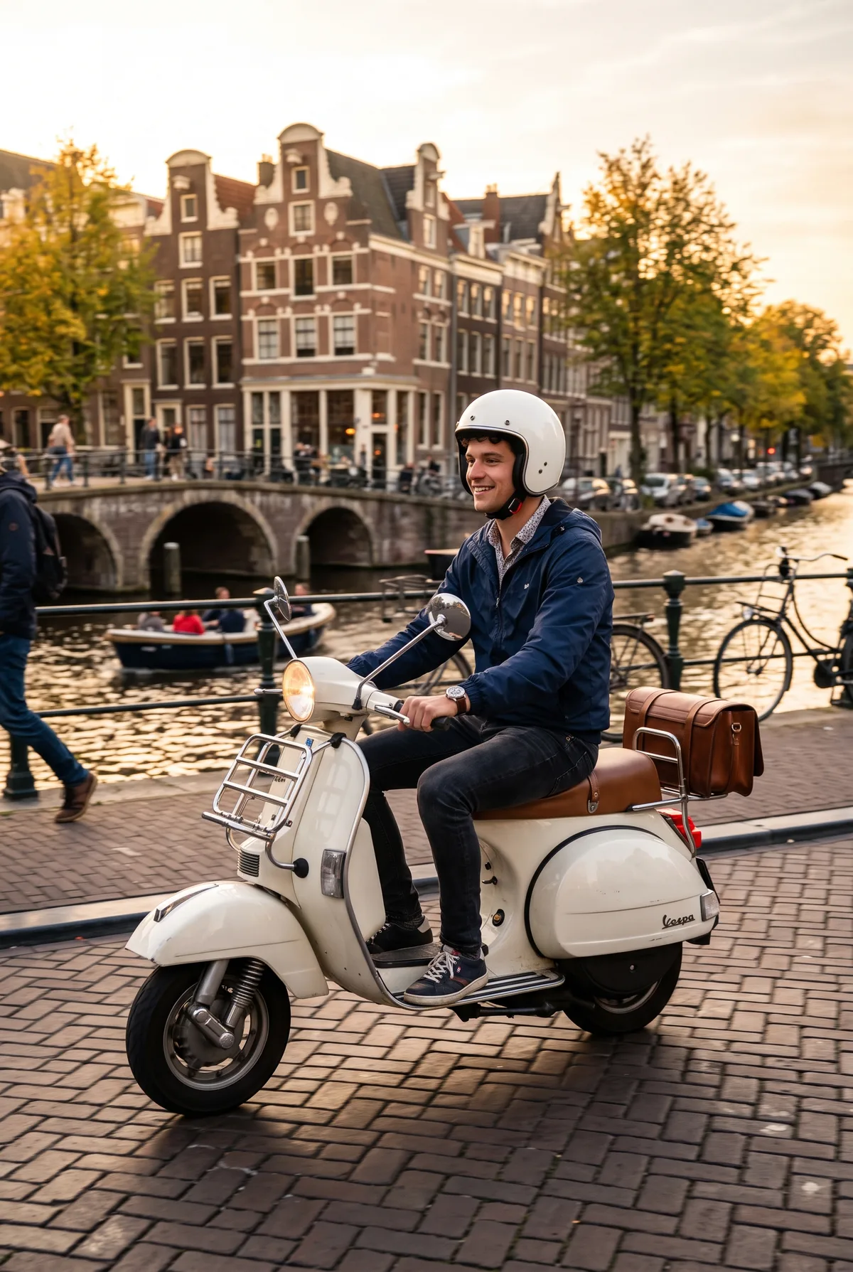 Klassieke Vespa in Amsterdam - Overstappen van bromfietsverzekering